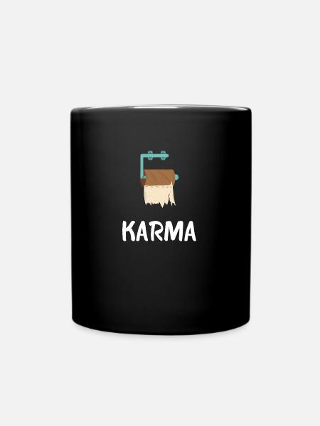 KARMA - Tasse einfarbig - Schwarz
