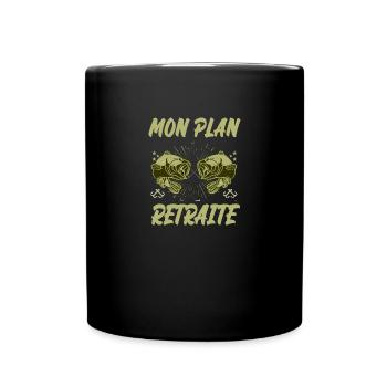 mon plan retraite - Mug uni - noir - Devant