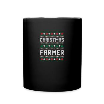 Noël Agriculteur Moche Noël - Mug uni - noir - Devant