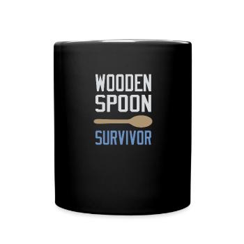 Survivant de la cuillère en bois - Mug uni - noir - Devant