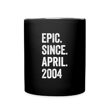 19 ans Epic depuis avril 2004 19e anniversaire - Mug uni - noir - Devant