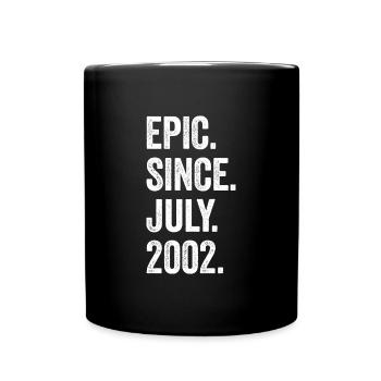 21 Years Old Epic Since July 2002 21st Birthday - Full Colour Mug - black - Front