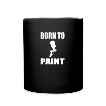 Lackierer - Tasse einfarbig - Schwarz - Vorne
