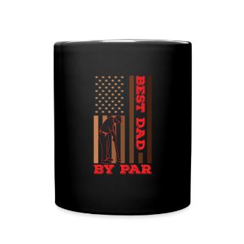 Golf - Tasse einfarbig - Schwarz - Vorne