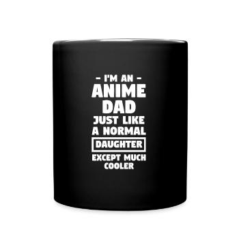 Anime dad Anime Anime Merch Geschenk - Tasse einfarbig - Schwarz - Vorne
