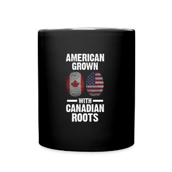 Kanadisch Amerikanisch Kanadisch Amerikanisches Ge - Tasse einfarbig - Schwarz - Vorne
