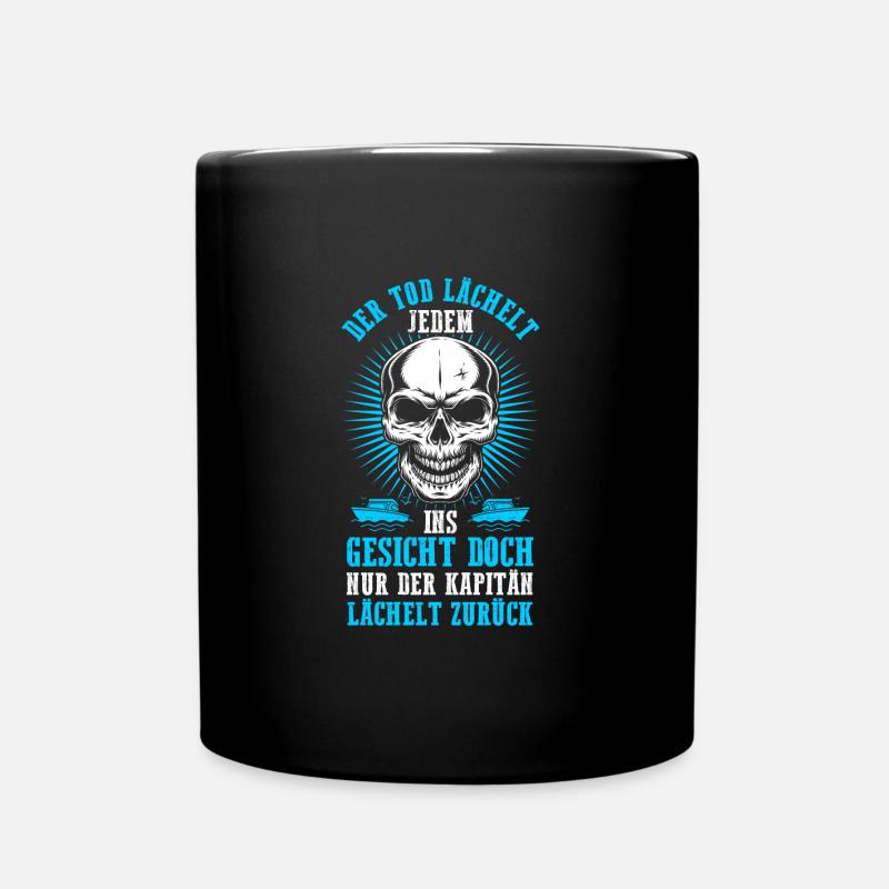 Kapitän Boot Bootfahren Geschenk - Tasse einfarbig - Schwarz