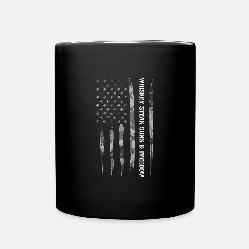 Whisky Steak Guns & Liberté - Mug uni - noir