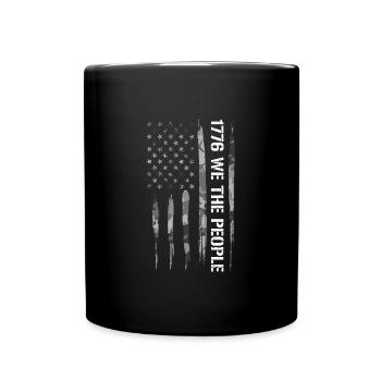 We The People - American Flag (1776) - Full Colour Mug - black - Front