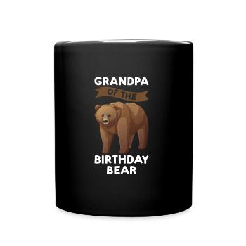 Geburtstag Opa Geburtstag Bär Geschenk - Tasse einfarbig - Schwarz - Vorne