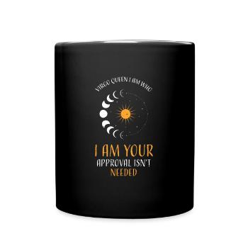 Vierge Reine Je suis qui je suis votre... - Mug uni - noir - Devant