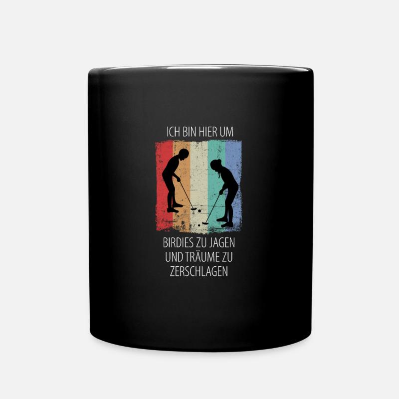 MINIGOLF MINIGOLFER MINIGOLFERIN Minigolfspieler - Tasse einfarbig - Schwarz