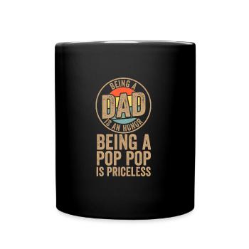Papa & Opa Familie Opa Geschenk - Tasse einfarbig - Schwarz - Vorne