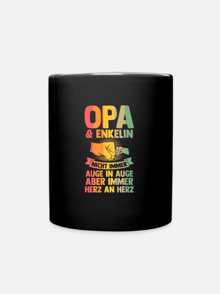 Patenonkel Pate Patenkind Geschenk - Tasse einfarbig - Schwarz