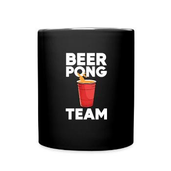 Beerpong Beer Pong Beer Pong Team - Full Colour Mug - black - Front