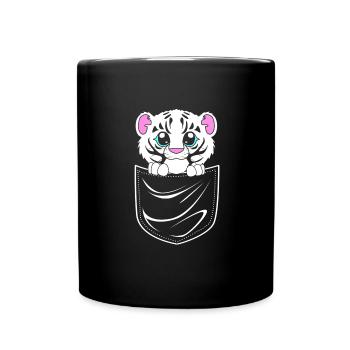 White Tiger - Full Colour Mug - black - Front