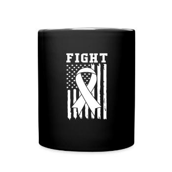cancer du poumon - Mug uni - noir - Devant