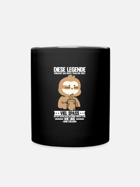 Abschied Kollegin Abschiedsparty Geschenk - Tasse einfarbig - Schwarz