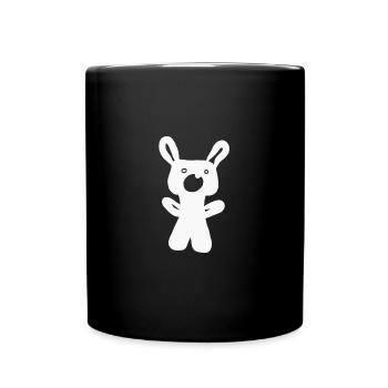 Bear to cuddle - Full Colour Mug - black - Front
