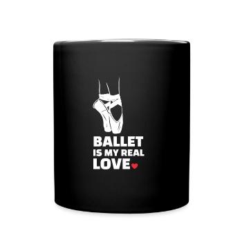 Ballett Liebe - Tasse einfarbig - Schwarz - Vorne