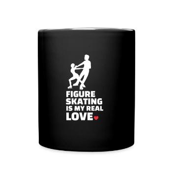 Figure skating - Full Colour Mug - black - Front