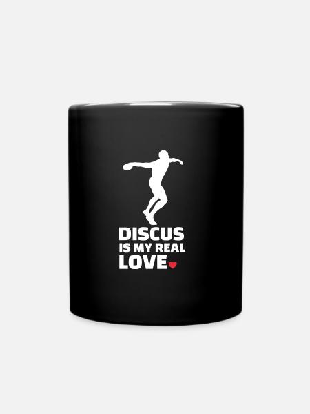 Diskus - Tasse einfarbig - Schwarz
