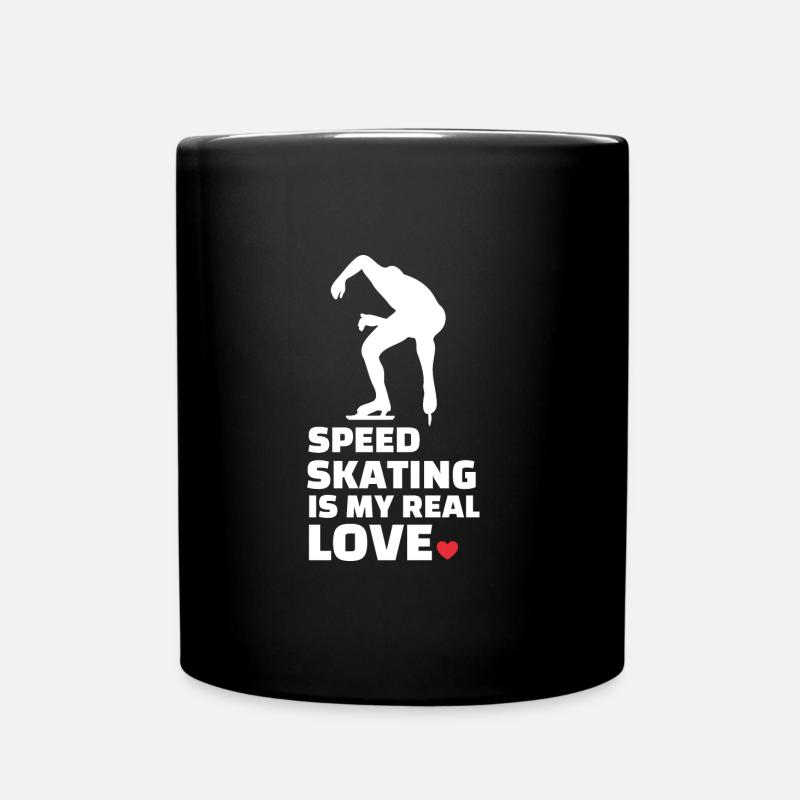 Ich Liebe Speed Skating - Tasse einfarbig - Schwarz