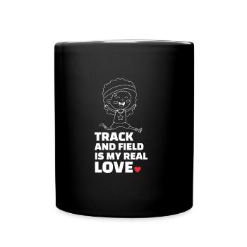 J’adore l’athlétisme - Mug uni - noir - Devant