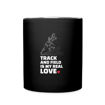 J’adore l’athlétisme - Mug uni - noir - Devant