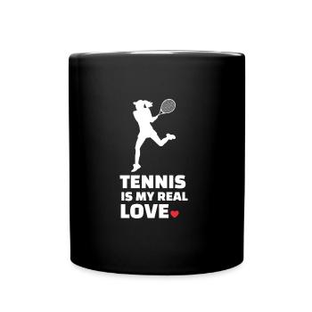 J’adore le tennis - Mug uni - noir - Devant