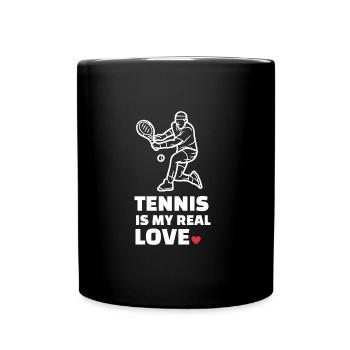 J’adore le tennis - Mug uni - noir - Devant