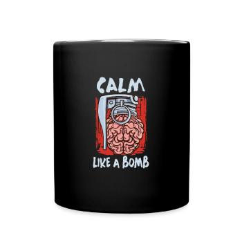 Calm as a bomb National - Full Colour Mug - black - Front