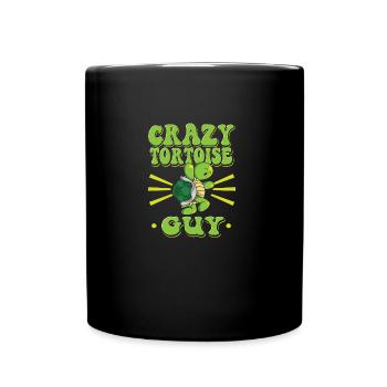 Crazy Tortoise Guy - Tasse einfarbig - Schwarz - Vorne