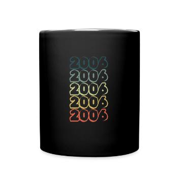 Born in 2006 - Full Colour Mug - black - Front