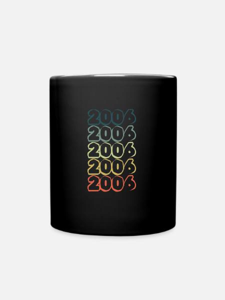 Jahrgang 2006 - Tasse einfarbig - Schwarz