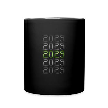 2029 - Tasse einfarbig - Schwarz - Vorne