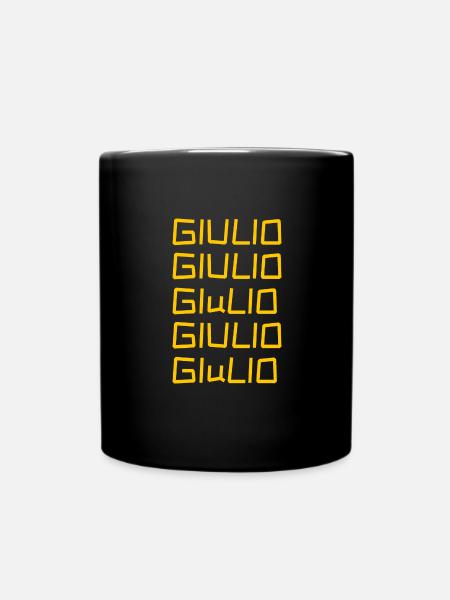 Junge Giulio - Tasse einfarbig - Schwarz