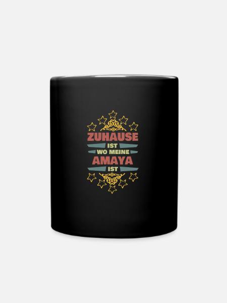 Lebenspartnerin Amaya - Tasse einfarbig - Schwarz