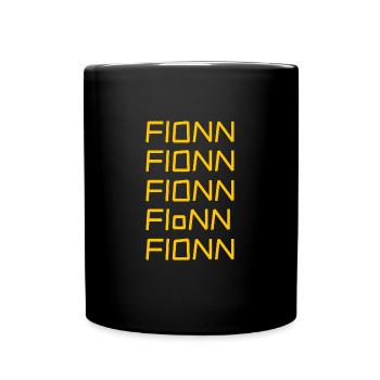 Prénom Fionn - Mug uni - noir - Devant