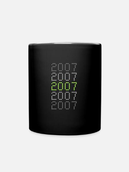 2007 2007 - Tasse einfarbig - Schwarz