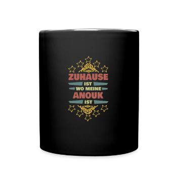 Lebenspartnerin Anouk - Tasse einfarbig - Schwarz - Vorne
