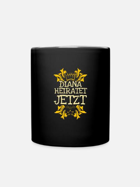 Bachelor Diana - Tasse einfarbig - Schwarz