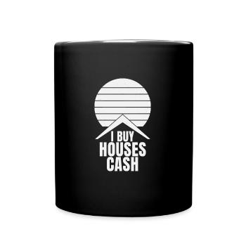 J’achète des maisons au comptant Investisseur immobilier - Mug uni - noir - Devant