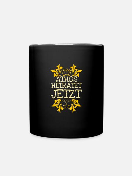 Bachelor Athos - Tasse einfarbig - Schwarz