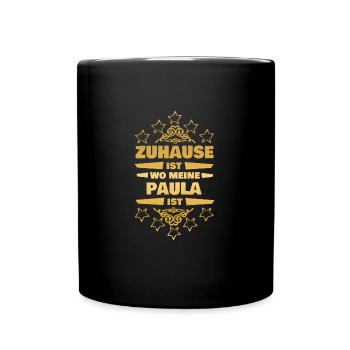 Paula - Tasse einfarbig - Schwarz - Vorne