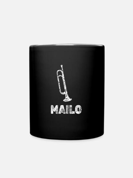 Mailo als Blasmusik - Tasse einfarbig - Schwarz