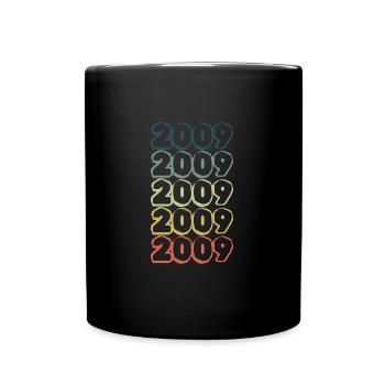 Vintage 2009 - Full Colour Mug - black - Front