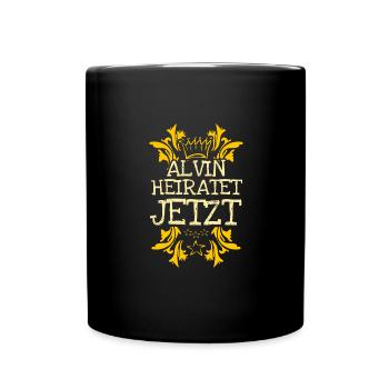 Alvin as Bachelor - Full Colour Mug - black - Front