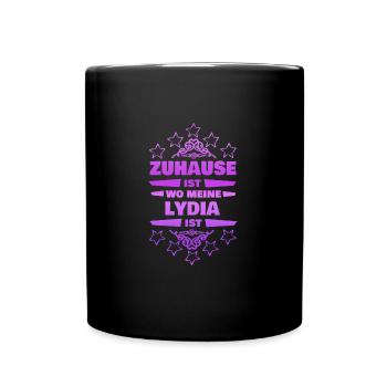Petite amie Lydia - Mug uni - noir - Devant