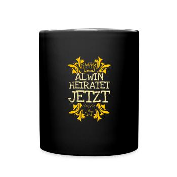 Bachelor Alwin - Full Colour Mug - black - Front